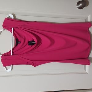 Express Pink drapey blouse